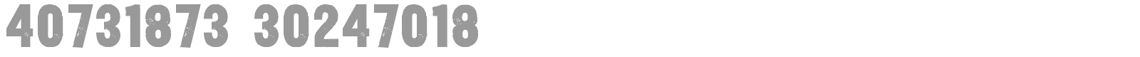 Yardbird Numerals font preview